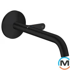Смеситель для умывальника AXOR Select 220 со стены Matt Black, фото 