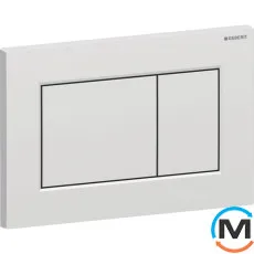 Клавиша смыва Geberit Sigma01 Square двойной смыв пластик хром матовый, фото 