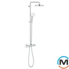 Душевая система Grohe Tempesta System 210 с термостатом для настенного монтажа хром, фото 