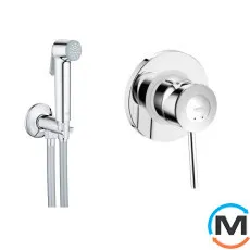 Гигиенический душ со смесителем Grohe BauClassic хром, фото 