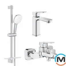 Набор смесителей Grohe Cubeo 1017550000+1018130000+27929003 хром, фото 