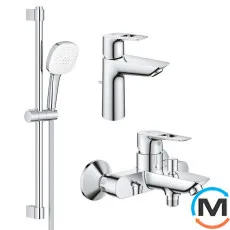 Набор смесителей для ванны Grohe BauLoop New 3 в 1 хром, фото 