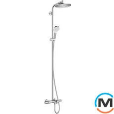 Душевая система Hansgrohe Crometta S 240 1jet Showerpipe для ванны хром, фото 