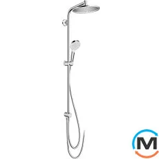 Душевая система Hansgrohe Crometta S Showerpipe Reno 240 1jet хром, фото 