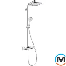 Душевая система Hansgrohe Showerpipe Crometta E240 1jet с термостатом хром, фото 