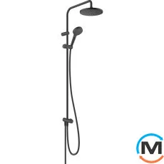 Душевая система Hansgrohe Vernis Blend Showerpipe 200 1jet Reno черный матовый, фото 