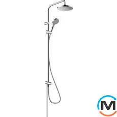 Душевая система Hansgrohe Vernis Blend Showerpipe 200 1jet Reno EcoSmart Chrome, фото 