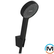 Душевой набор Hansgrohe Activera Select S 2jet EcoSmart Porter 1 25 см Matt Black, фото 