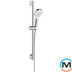 Душевой набор Hansgrohe Showerpipe Crometta 100 Vario Green 6 л/мин 65 см White/Chrome, фото 