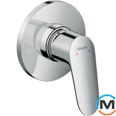 Смеситель для душа Hansgrohe Focus E Mini 110 мм внешняя часть хром, фото 