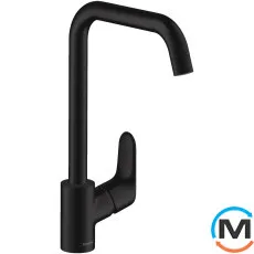 Смеситель для кухни Hansgrohe Focus 260 1 jet черный матовый, фото 