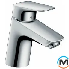 Смеситель для умывальника Hansgrohe Logis 70 LowFlow с донным клапаном хром, фото 