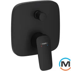 Смеситель Hansgrohe Logis скрытого монтажа ванна/душ верхняя часть Matt Black, фото 