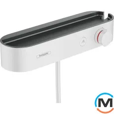 Термостат для душа Hansgrohe ShowerTablet Select 412 мм Matt White, фото 