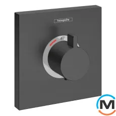 Термостат скрытого монтажа Hansgrohe ShowerSelect High fow Brushed Black Chrome, фото 