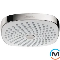 Верхний душ Hansgrohe Croma Select E 180 2jet Showerpipe EcoSmart 9 л/хв белый/хром, фото 