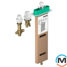 Встроенная часть смесителя для ванны Hansgrohe на 3 отверстия, фото 