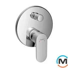 Смеситель для ванны/душа Hansgrohe Rebris S скрытый монтаж внешняя часть Chrome, фото 