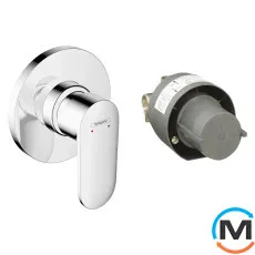 Смеситель для душа Hansgrohe Vernis Blend 70 скрытого монтажа с mini Ibox Chrome, фото 