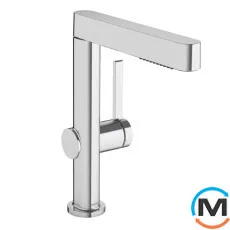 Смеситель для умывальника Hansgrohe Finoris 230 с вытяжным душем 2jet и донным клапаном Push-Open хром, фото 