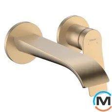 Смеситель для умывальника Hansgrohe Vivenis 195 со стены Brushed Bronze, фото 