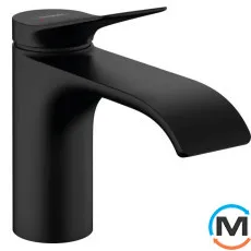 Смеситель для умывальника Hansgrohe Vivenis 80 с донным клапаном pop-up черный матовый, фото 