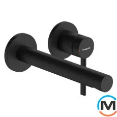 Смеситель для умывальника Hansgrohe Zesis S со стены скрытый монтаж 194 мм Matt Black, фото 