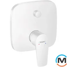 Смеситель для ванны/душа Hansgrohe Talis E скрытого монтажа белый матовый, фото 
