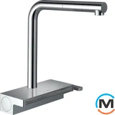Смеситель кухонный Hansgrohe Aguno Select 250 2jet с вытяжным изливом Sbox хром, фото 