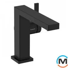 Смеситель для умывальника Hansgrohe Tecturis E 110 Fine CoolStart с донным клапаном pop-up Matt Black, фото 