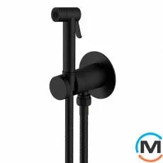 Гигиенический душ Paffoni new BIDET KIT с запорным смесителем черный матовый, фото 