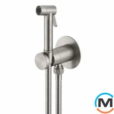 Гигиенический душ Paffoni new BIDET KIT с запорным смесителем сталь, фото 