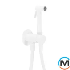 Гигиенический душ со смесителем Paffoni Tweet Round Mix белый матовый, фото 