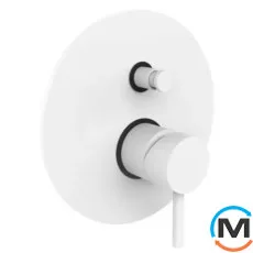 Смеситель для ванны/душа встроенный Paffoni Light Bianco Opaco, фото 