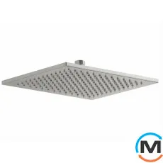 Верхний душ Paffoni Quadro SYNCRO PLUS 25x25 см с шарниром 1/2 дюйма Steel Looking, фото 
