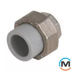 Полипротиленовая американка Berkeplastik В.Р. 25x3/4", Тип резьбы: Внутренняя, Диаметр резьбы: 3/4", Диаметр (мм): 25, фото 