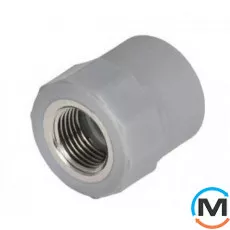 Поліпропіленова муфта Berkeplastik комб. В.Р. 20x1/2", фото 