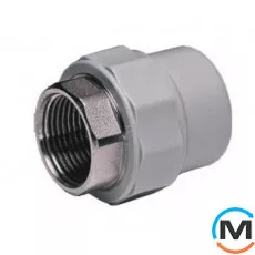 Полипропиленовая муфта Berkeplastik комб. В.Р. под ключ 50x1½", Вариант: Под ключ, Тип резьбы: Внутренняя, Диаметр резьбы: 1 1/2", Диаметр (мм): 50, фото 