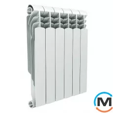 Радиатор Royal Thermo Vittoria 350/80 10 секций, Вариант: 350/80, Цвет: Белый, Конструктив: Секционный, Материал радиатора: Биметалл, Межосевое расстояние (мм): 350, Высота (мм): 408, Глубина (мм): 80, Кол-во секций: 10, Длина (мм): 800, фото 