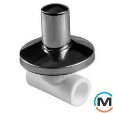 Полипротиленовый вентиль Berkeplastik с хромированой ручкой 25 мм, Диаметр (мм): 25, фото 