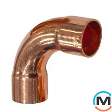 Коліно мідне IBP 90° довге (2 муфти) 6, Варіант: 2 муфти, Градус (град.): 90, Виконання: Довге, Діаметр (мм): 6, фото 