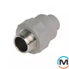 Полипропиленовая муфта Berkeplastik комб. Н.Р. для радиаторов 20x1/2", фото 