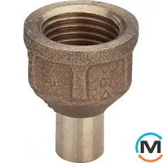 Муфта Ø15A x 1/2" В (бронзова) -106553 Viega GmbH 94246g, Варіант: НВ, Тип різьблення: Внутрішня, Діаметр різьблення: 1/2", Діаметр (мм): 15, фото 