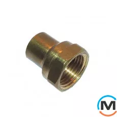 Муфта мідна IBP ПхВР 35 - 3/4", Тип різьблення: Внутрішня, Діаметр різьблення: 3/4", Діаметр (мм): 35, фото 