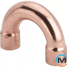 Обведення Ø28 (мідний) 180° -128029 Viega GmbH 95060, Варіант: 2 муфти, Виконання: Розворотний, Діаметр (мм): 28, фото 