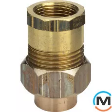 Складання Ø28 х 1" В (бронзова) -103002 Viega GmbH 94340g, Тип різьблення: Внутрішня, Діаметр різьблення: 1", Виконання: Прямий, Діаметр (мм): 28, фото 