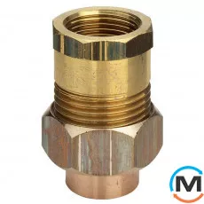 Зганяння мідне IBP ПхВР 54 - 2", Тип різьблення: Внутрішня, Діаметр різьблення: 2", Виконання: Прямий, Діаметр (мм): 54, фото 