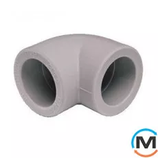 Поліпропіленовий кут Berkeplastik 50 мм 90 °, Варіант: ВР, Діаметр (мм): 50, Кут: 90, Робочий тиск (бар): 25, фото 