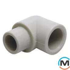 Поліпропіленовий кут Berkeplastik зовнішній-внутрішній 25 мм 90°, Варіант: НВ, Діаметр (мм): 25, Кут: 90, Робочий тиск (бар): 25, фото 