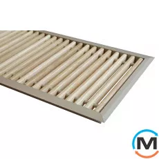 Комплект Carrera Сатин S 300/1000 (рамка ZN + дерев'яні грати), Виконання: Дерев'яна + рамка, Ширина (мм): 300, Довжина (мм): 1000, фото 